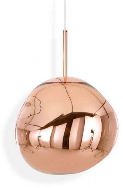 Tom Dixon LED lógó lámpa Melt Mini, Ø 28 cm, réz, dimmelhető, Réz, Nappali / Étkező, Műanyag, Dizájn
