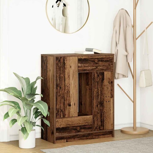 VidaXL antik fa komód fiókokkal és ajtókkal 73x31x90 cm