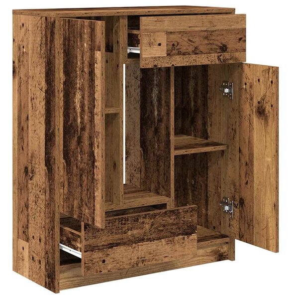 VidaXL antik fa komód fiókokkal és ajtókkal 73x31x90 cm