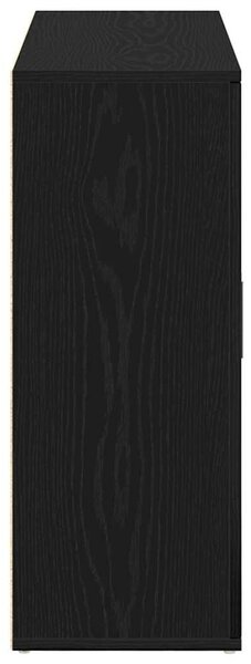 VidaXL fekete tölgy színű szerelt fa tálalószekrény 91x29,5x75 cm