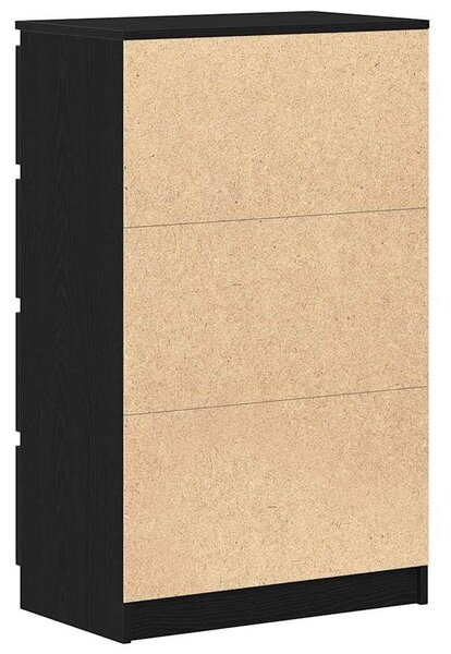 VidaXL fekete tölgy szerelt fa tálalószekrény 60 x 35 x 98,5 cm