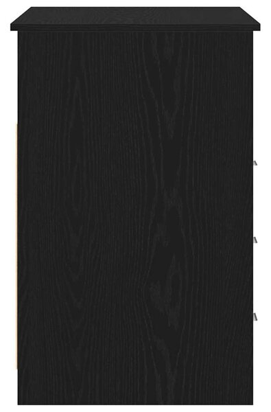 VidaXL fekete tölgy szerelt fa íróasztal fiókokkal 102 x 50 x 76 cm