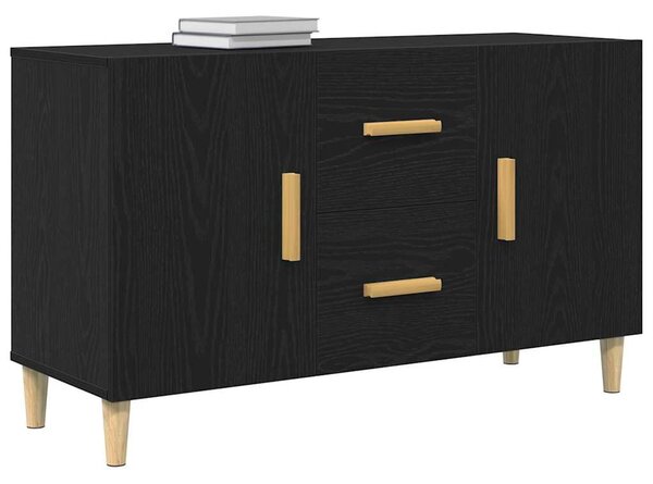 VidaXL fekete tölgy szerelt fa tálalószekrény 100 x 36 x 60 cm