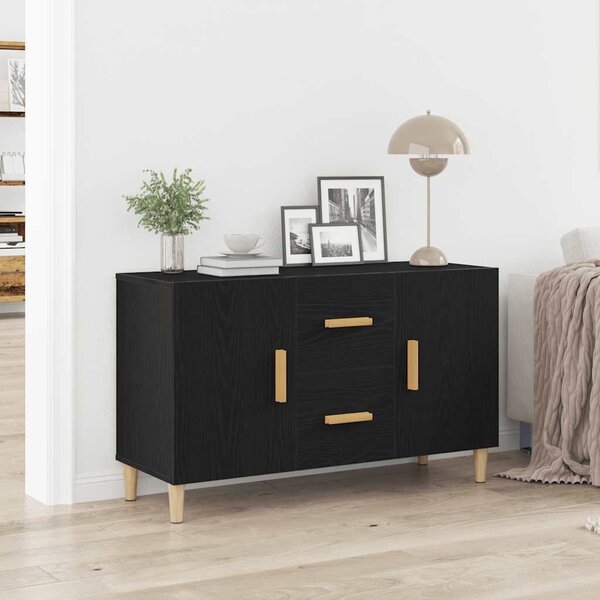 VidaXL fekete tölgy szerelt fa tálalószekrény 100 x 36 x 60 cm