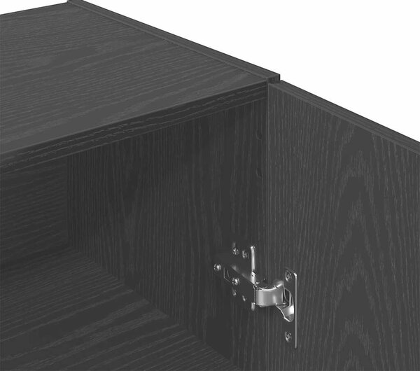 VidaXL fekete tölgy szerelt fa tálalószekrény 100 x 36 x 60 cm