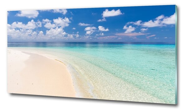 Üvegfotó Strand a maldív-szigeteken
