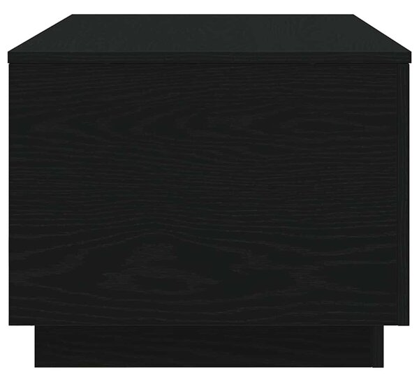 VidaXL fekete tölgy dohányzóasztal LED-lámpákkal 90x50x40 cm