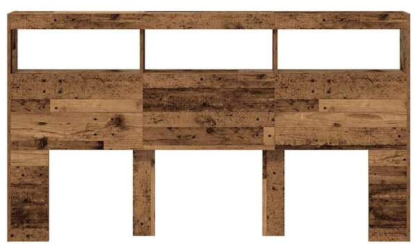 VidaXL antik fa áthidalószekrény LED-világítással 180 x 17 x 102 cm