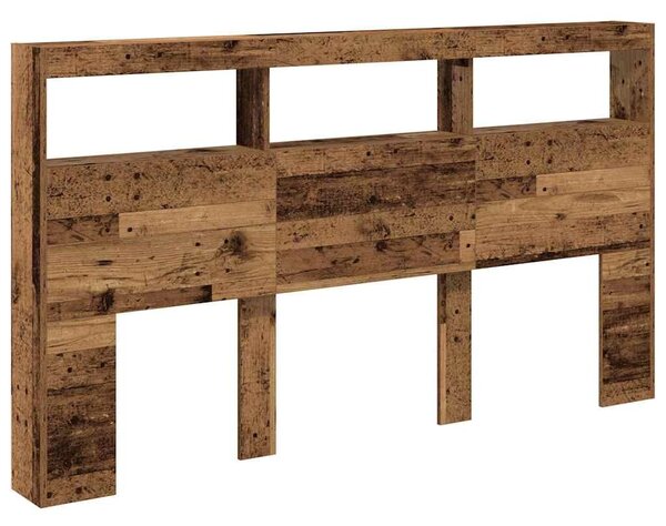 VidaXL antik fa áthidalószekrény LED-világítással 180 x 17 x 102 cm