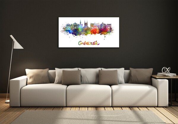 Üvegkép nyomtatás Színes gdańsk