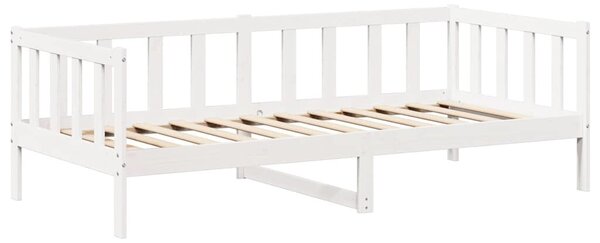 VidaXL fehér tömör fenyőfa kanapéágy tetővel 80 x 200 cm