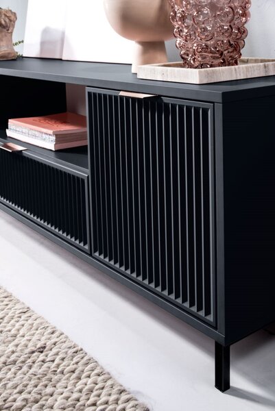TV-szekrény 165,3 cm, indigókék ELEGANZO