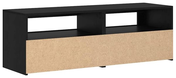 VidaXL fekete tölgy szerelt fa TV-szekrény LED-ekkel 120x35x40 cm