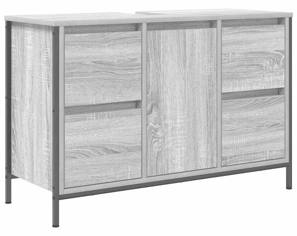 VidaXL sonoma színű mosdószekrény fiókokkal 90x34,5x60 cm