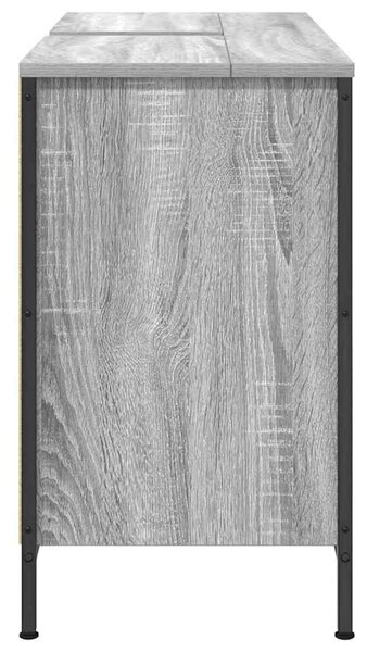 VidaXL sonoma színű mosdószekrény fiókokkal 90x34,5x60 cm