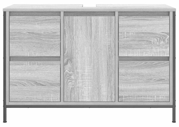 VidaXL sonoma színű mosdószekrény fiókokkal 90x34,5x60 cm