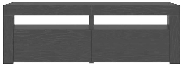 VidaXL fekete tölgy szerelt fa TV-szekrény LED-ekkel 120x35x40 cm