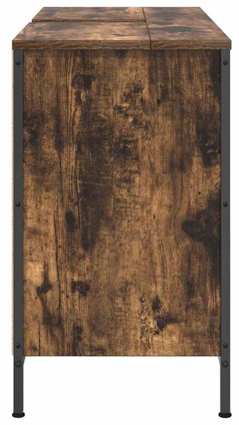 VidaXL füstös tölgy mosdószekrény fiókokkal 90x34,5x60 cm