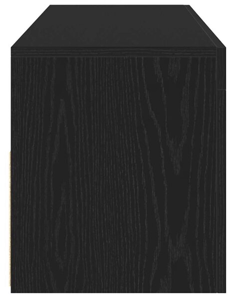 VidaXL fekete tölgy szerelt fa TV-szekrény LED-ekkel 120x35x40 cm