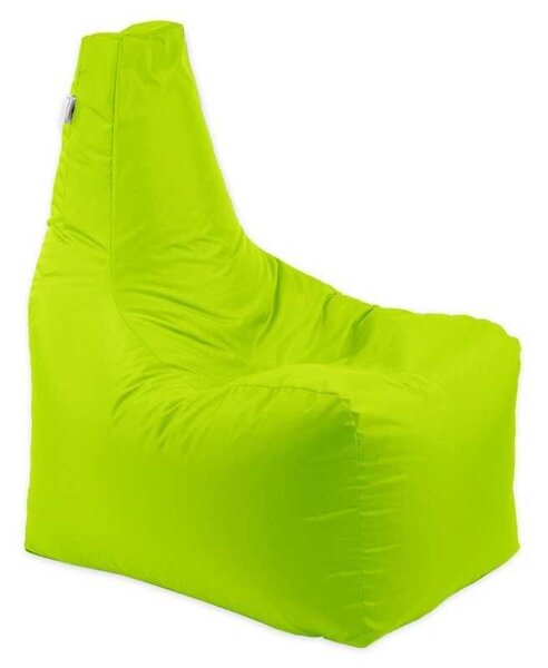 Pufrelax Sunlounger EVO XL babzsák fotel - Vízálló huzat, kültéri használatra is, polisztirol gyöngyökkel töltve - Neonzöld