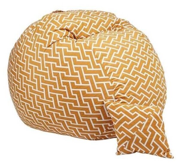 Pufrelax King Size Babzsák fotel + Párna - Textil huzat - Memory Mix szivacspehely töltet - Zippity Orange