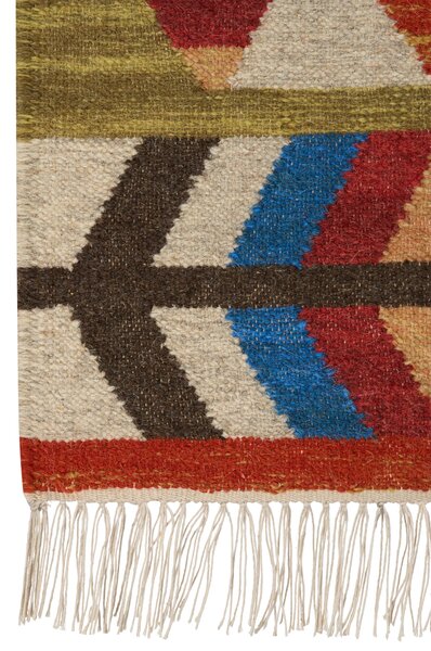 Szőnyeg KAGHSI Színes 80 x 150 cm Gyapjú Kilim