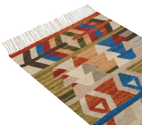 Szőnyeg KAGHSI Színes 80 x 150 cm Gyapjú Kilim