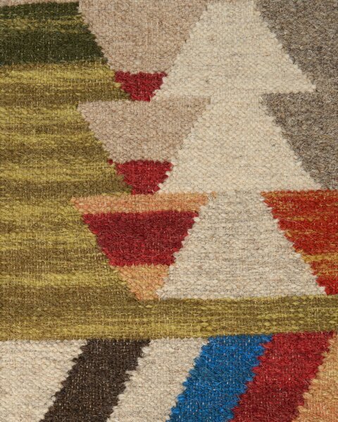 Szőnyeg KAGHSI Színes 80 x 150 cm Gyapjú Kilim