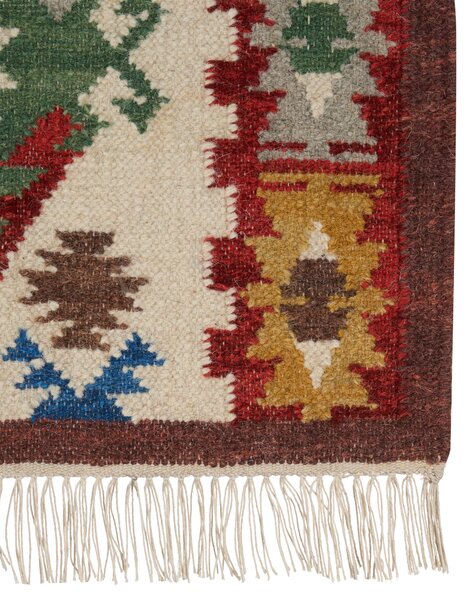 Szőnyeg AREVIK Színes 80 x 150 cm Gyapjú Kilim