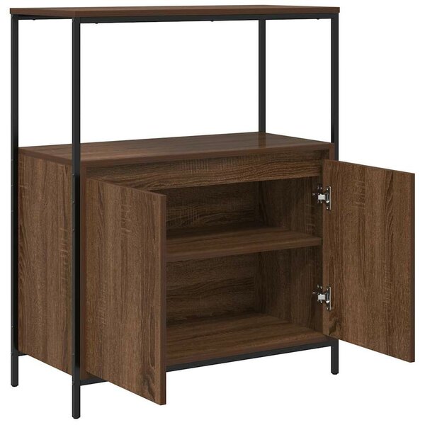 VidaXL barna tölgy fürdőszobaszekrény polcokkal 76,5x35x95 cm