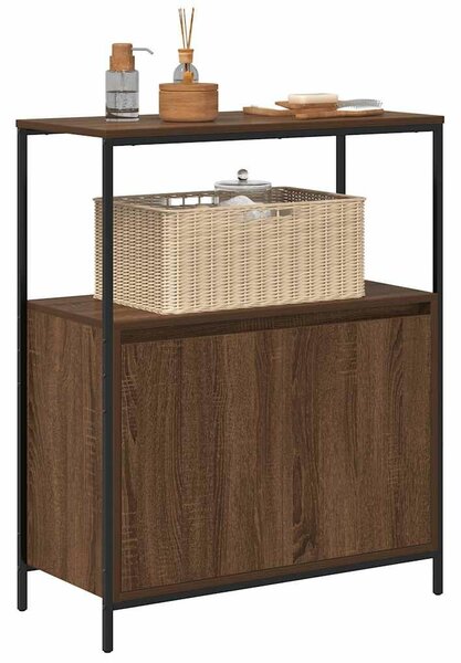VidaXL barna tölgy fürdőszobaszekrény polcokkal 76,5x35x95 cm