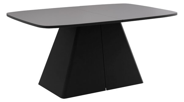 Asztal Oswego 169, 76x110cm, Grafit, Fekete