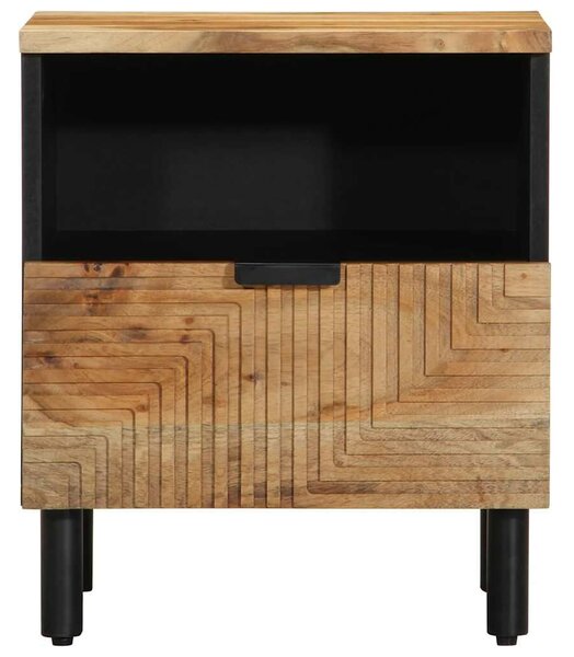 VidaXL 2 db tömör akácfa éjjeliszekrény 40 x 33 x 46 cm