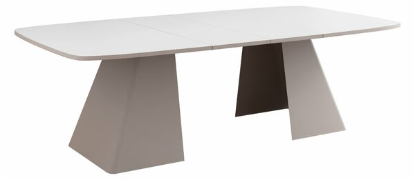 Asztal Oswego 170, 76x110cm, Kasmír, Fehér