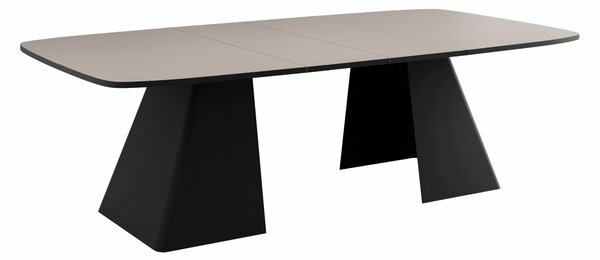 Asztal Oswego 169, 76x110cm, Kasmír, Fekete