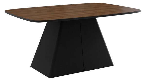 Asztal Oswego 169, 76x110cm, Dió, Fekete