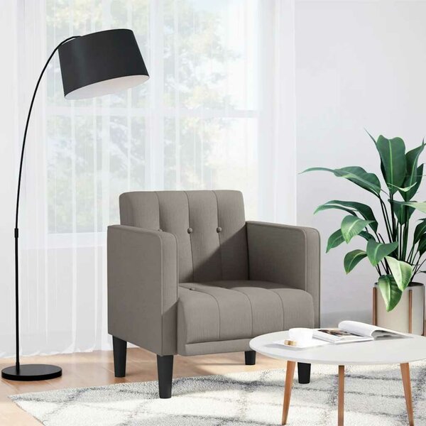VidaXL tópszínű szövet kanapészék karfás szék 53 cm