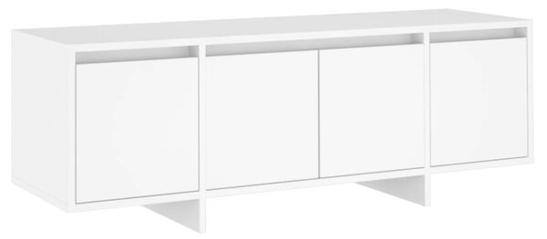 Fehér TV Szekrény - Forgácslap - 120x30x40,5 cm
