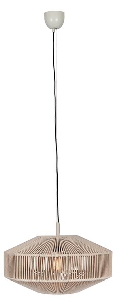 Japandi függőlámpa barna kötél 46cm - Svea