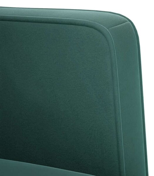 VidaXL sötétzöld bársony kanapészék karfás szék 53 cm