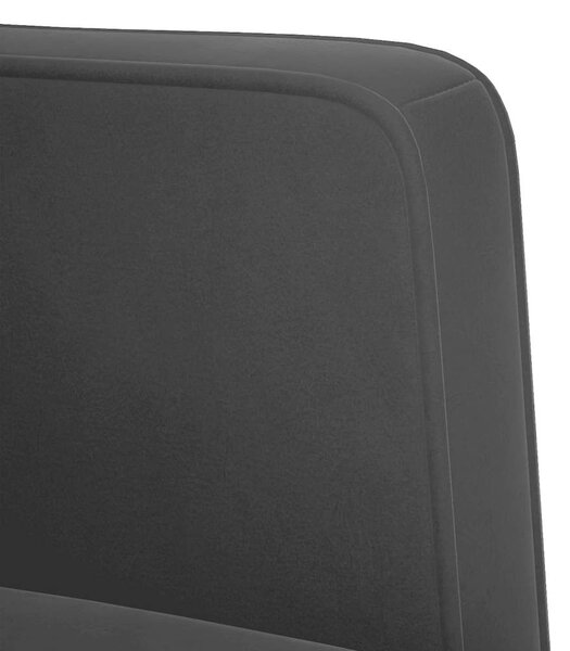 VidaXL fekete bársony kanapészék karfás szék 53 cm