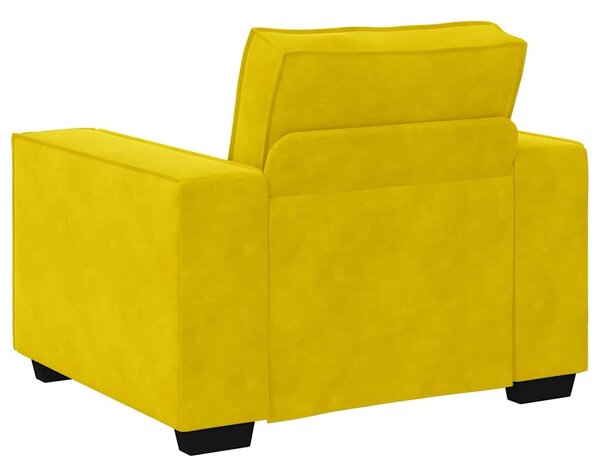 VidaXL sárga bársony kanapéfotel 100x78x84 cm