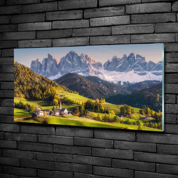 Üvegfotó Panoráma a hegyek