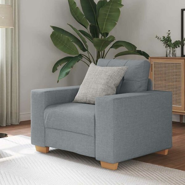 VidaXL világosszürke szövet kanapéfotel 59 cm