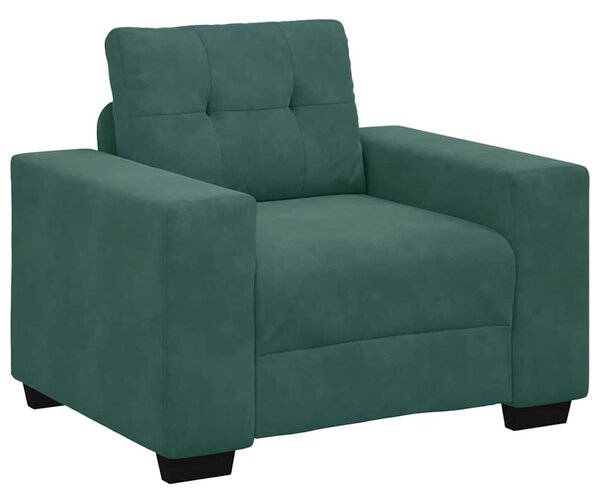 VidaXL sötétzöld bársony kanapéfotel 59 cm