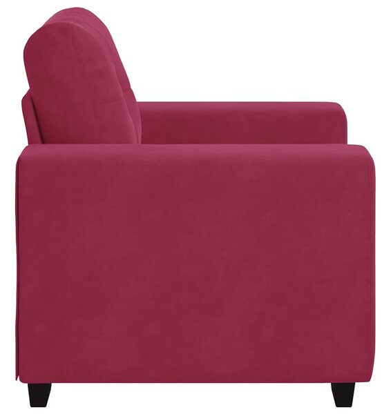 VidaXL bordó bársony kanapéfotel 59 cm