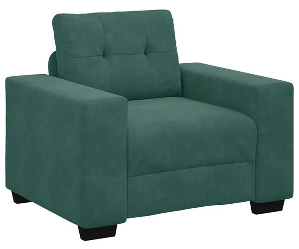 VidaXL sötétzöld bársony kanapéfotel 59 cm