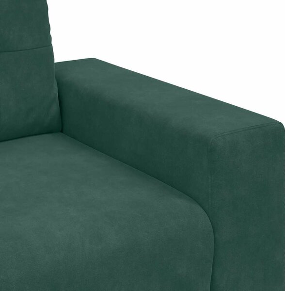 VidaXL sötétzöld bársony kanapéfotel 59 cm