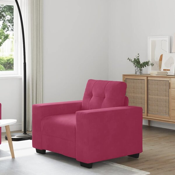 VidaXL bordó bársony kanapéfotel 59 cm