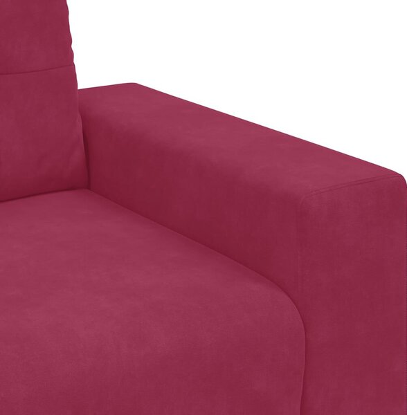 VidaXL bordó bársony kanapéfotel 59 cm